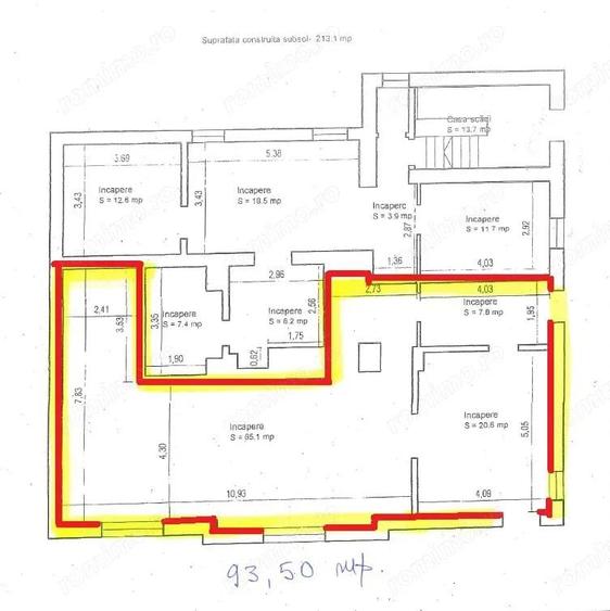 Spa?iu de inchiriat Strada Paris | Demisol cu acces stradal - 6