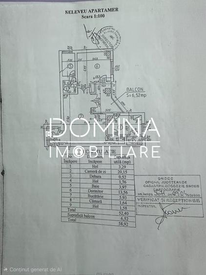 Vanzare apartament 2 camere, 59 mp, constructie 2000, Bd. Republicii - 2