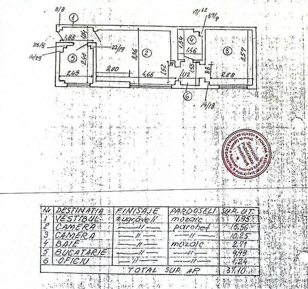 Apartament cu 2 camere, parter, intrare separată, Magheru - Piața Romană - 12