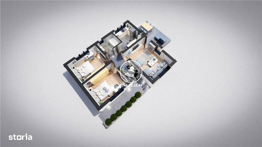 Casa cu 3 camere, 400mp, de vanzare in Miroslava-Ciurbesti. Comision 0 - 3