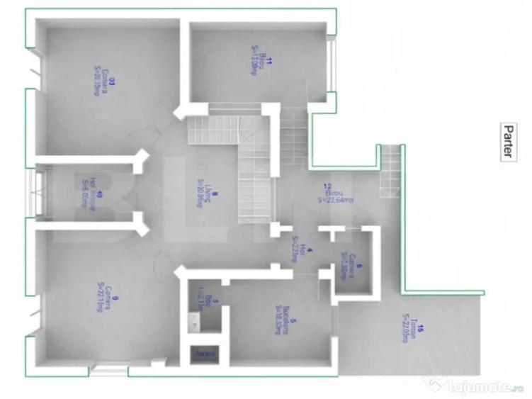 Vila de inchiriat, 185.56 mp, zona Central - 4