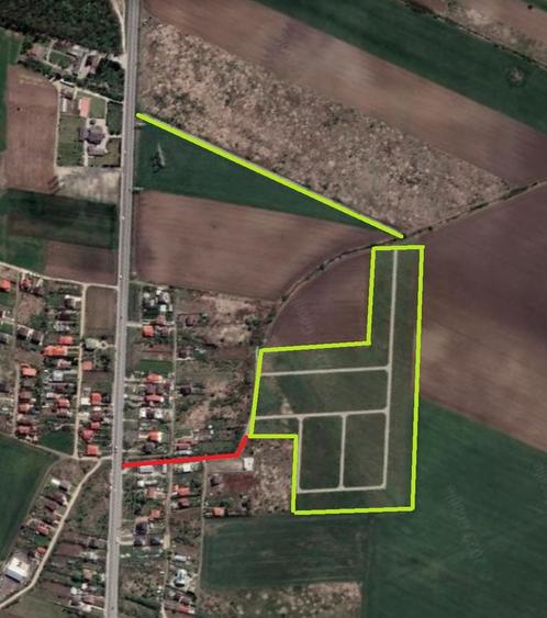 Teren intravilan in rate, 500 euro / luna, in proiect T100 Tartasesti - 2