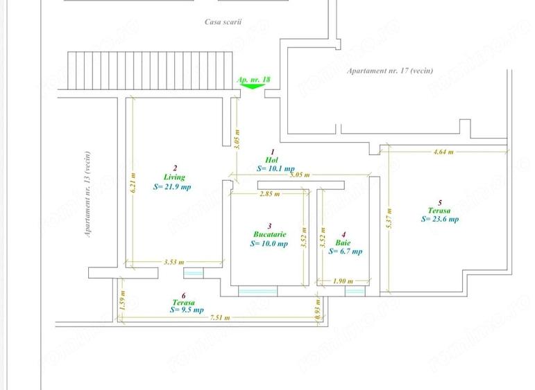 Apartament 2 camere | Terasa 23 mp + Balcon 10 mp | Bloc 2021 | Giarmata Vii | 85.990 - 3