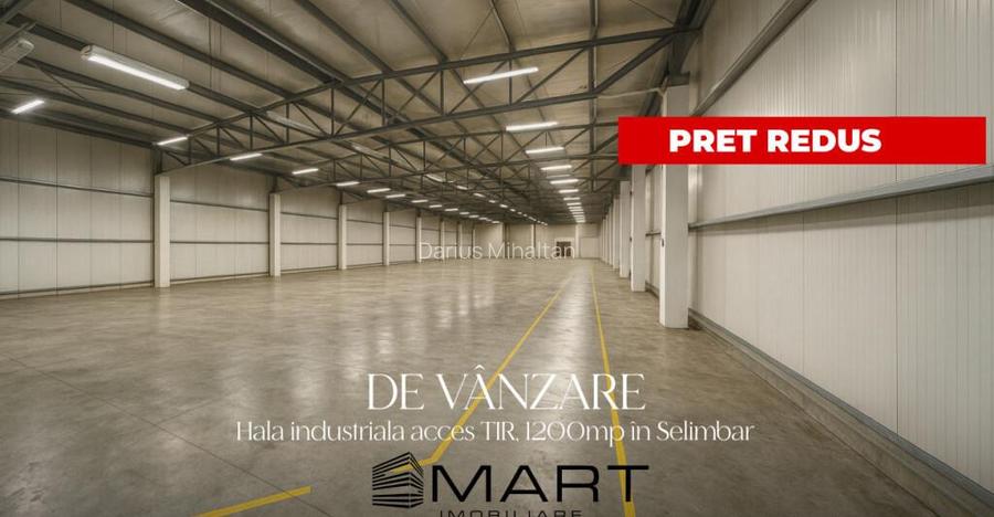 Hala industriala aut. ISU - 1200mp + birouri 900mp zona Mall