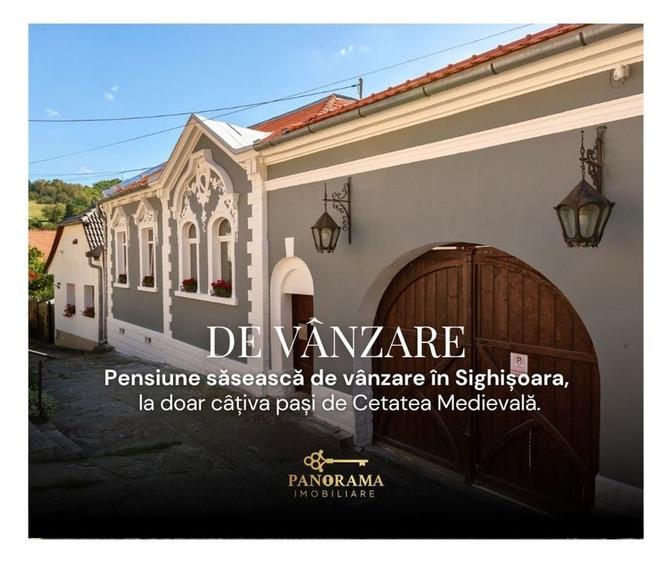 Pensiune de v&acirc;nzare &icirc;n Sighișoara, la c&acirc;țiva pași de Cetatea Medievala - 1