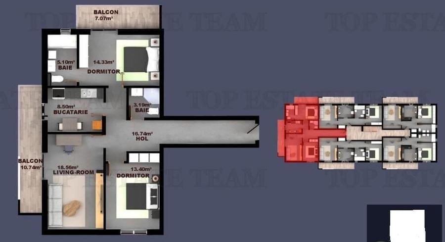 Apartament 3 camere Premium, pompe de caldura, de vanzare in Fundeni Dobroesti. - 16