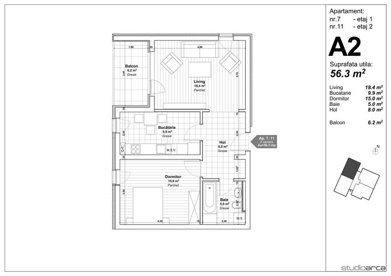 Apartament 2 camere, Bucovina, TM - 7