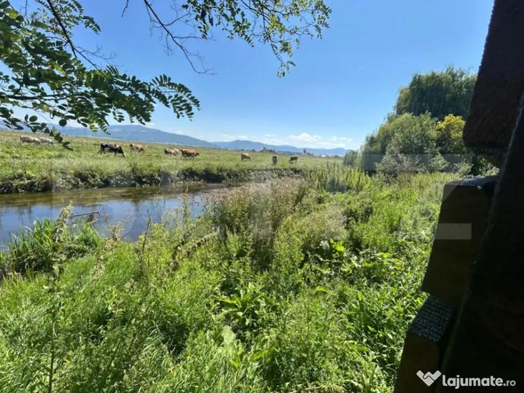 Teren ingradit si casa la rosu - 8