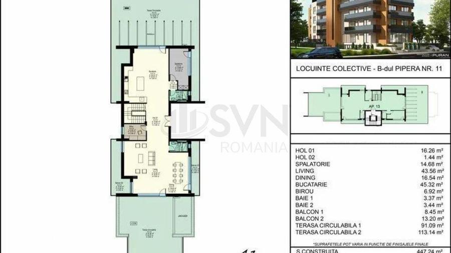 Penthouse Pipera 754m2 cu piscina proprie - 6