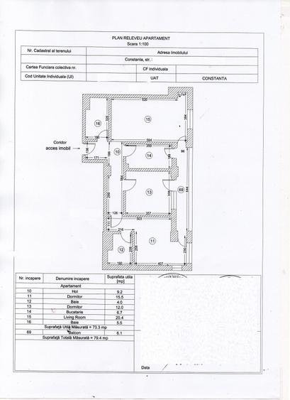 Inel II - Bloc NOU -ULTIMUL  APARTAMENT VALABIL !!!- 3 camere la cheie - 3