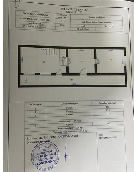 Casa individuala cu D+P la rosu si teren 350 mp in Sacel(15km Sibiu) - 7
