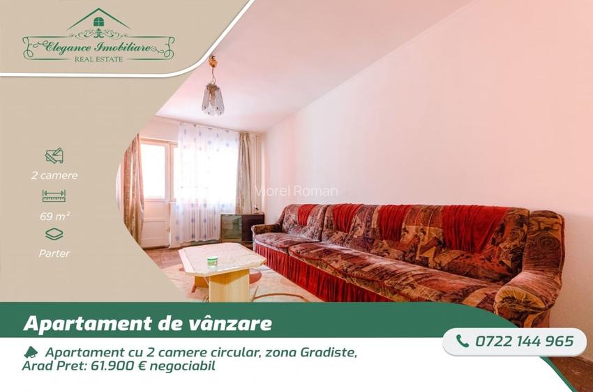 Apartament cu 2 camere circular, zona Gradiste, Arad Apartament cu 2 camere circular, zona Gradiste, Arad