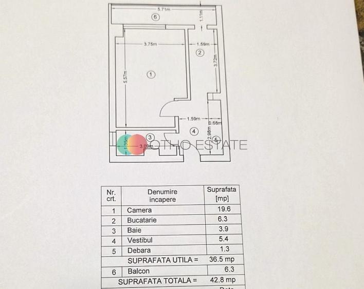Garsoniera Spatioasa | Militari - Lujerului | Bloc 1986 | 43 Mp - 8