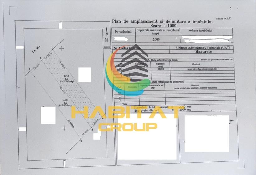 Teren 2000 mp cu acces la 401 A, in  apropiere de A0, Magurele - 2