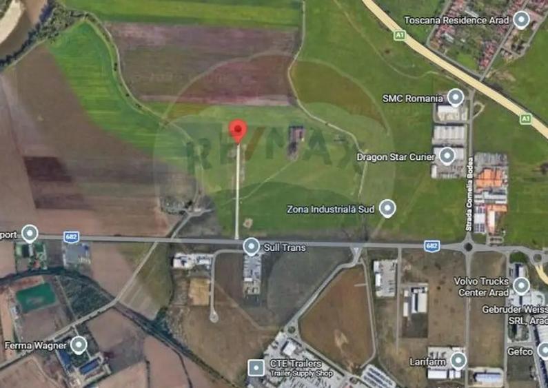 Teren intravilan 10.000 mp in Zona Industriala Sud Arad - 11