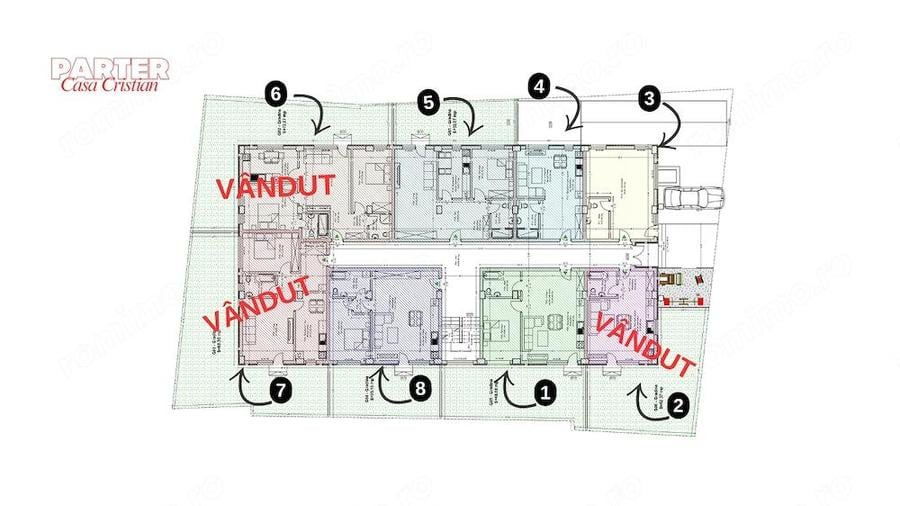 Studio de vanzare in Mangalia, in cadrul ansamblului Casa Cristian la doar 800m de plaja - 10