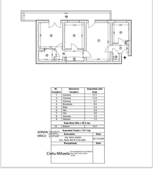 Apartament 3 camere Titan - 1