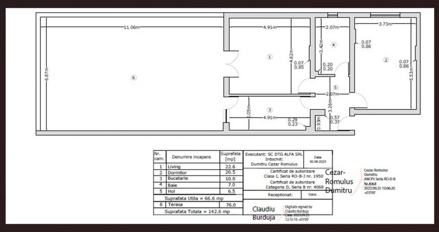 Popesti leordeni-apartament decomandat cu terasa de 76mp - 2