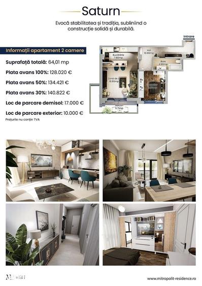 Apartament cu 2 camere în Nicolina
