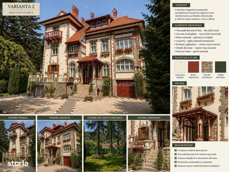 Vila istorica de vanzare Castel Aura Buzescu Busteni Victoriei nr. 11