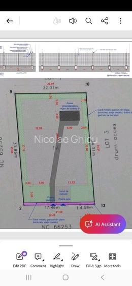 Teren vanzare, intravilan cu anexa gospodareasca (container)