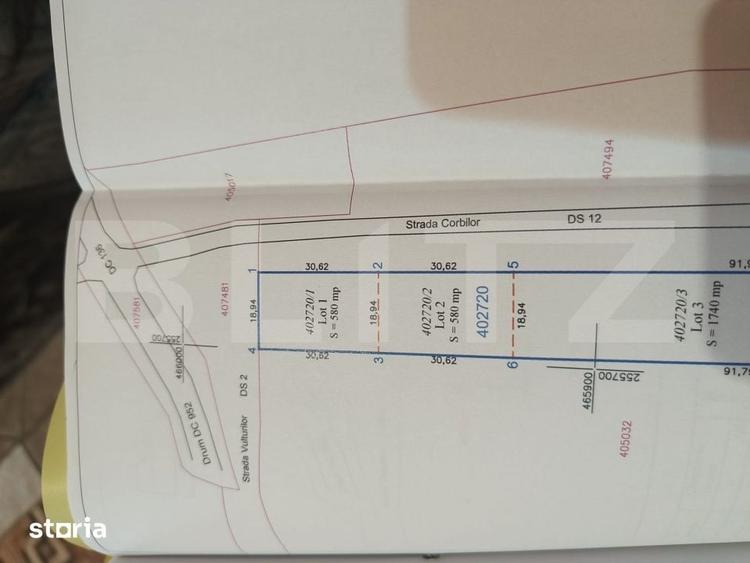 Teren intravilan de vanzare, 580 mp - Herendesti - 1