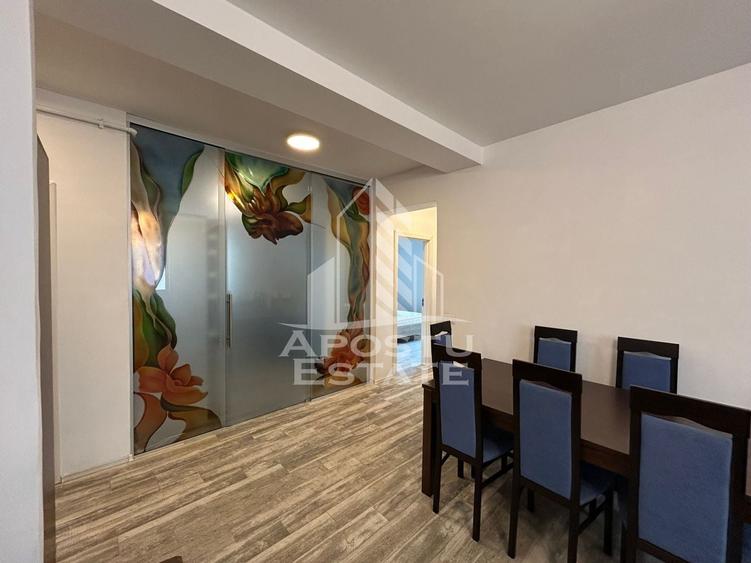 Apartament cu 3 camere semidecomandat, mobilat în Giroc