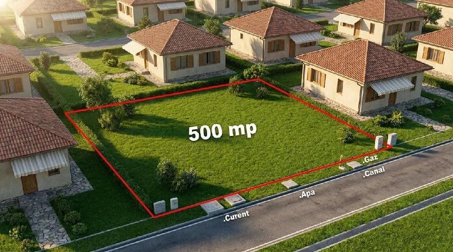 Teren de 500 mp, în Micești
