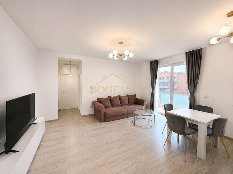 Apartament cu 2 camere semidecomandat, mobilat în Giroc