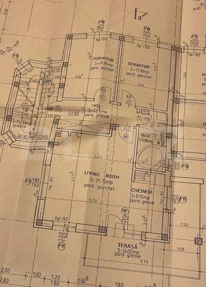 Apartament cu 3 camere decomandat în Central