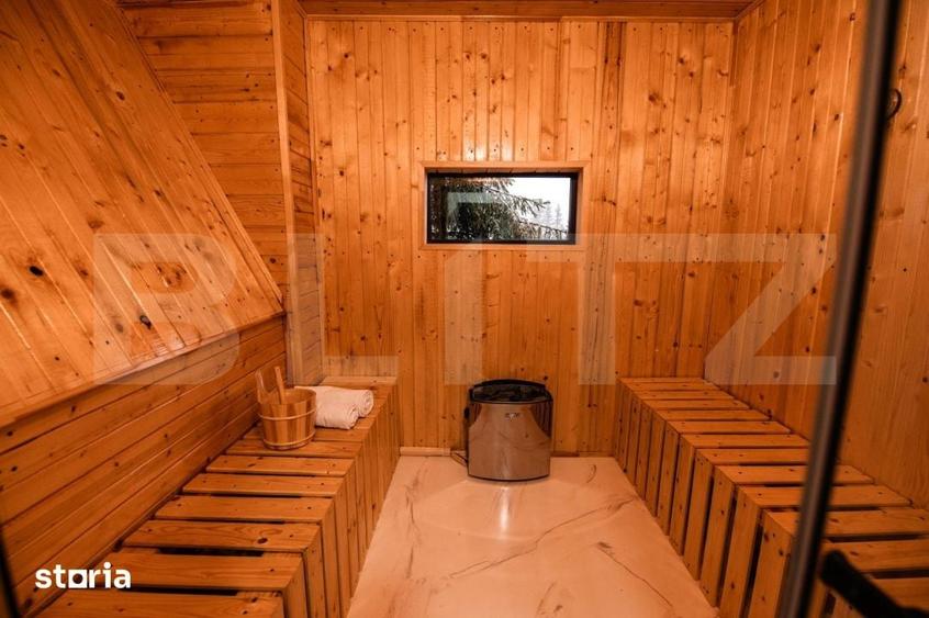 Cabana A-Frame, 195 mp utili, 600 mp teren, Sauna & Ciubar, Belis, SCH - 12