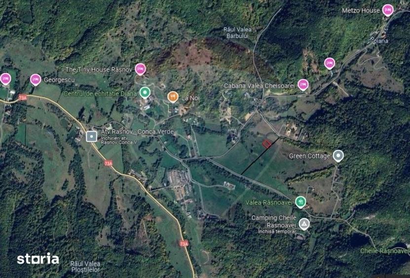 Teren de 654 mp, în Cheile Râșnoavei
