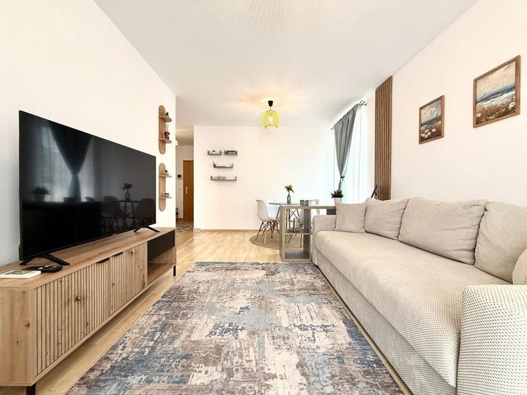 Apartament cu 2 camere, mobilat în Tractorul