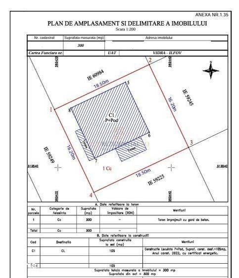 Casă cu 3 camere cu Canalizare în Berceni