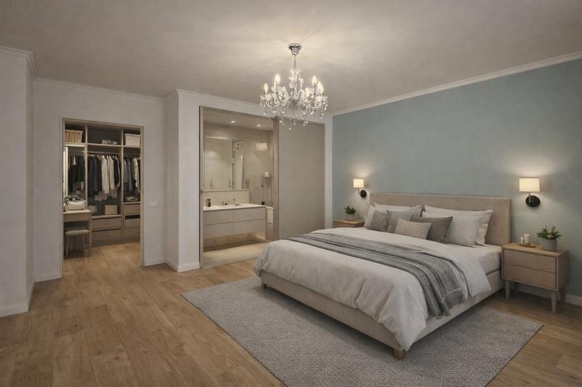 Apartament cu 3 camere semidecomandat în Pipera