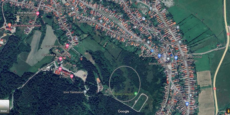Teren Construcții intravilan de 1000 mp, în Central