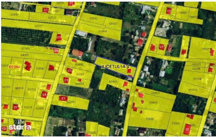 Casă cu 2 camere cu Teren 1550 Mp în Rediu