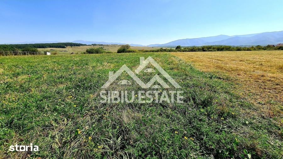 Teren cu vedere panoramica Intrare in Cisnadie 2325 mp deschidere 25ml - 4