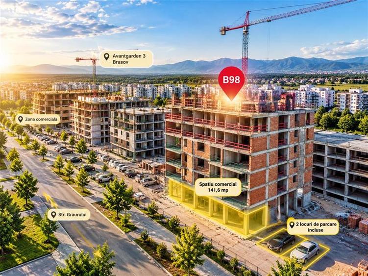 Spațiu comercial, de 142 mp, în Avantgarden