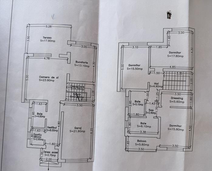 Duplex cu 4 camere cu Teren 302 Mp în Chișoda