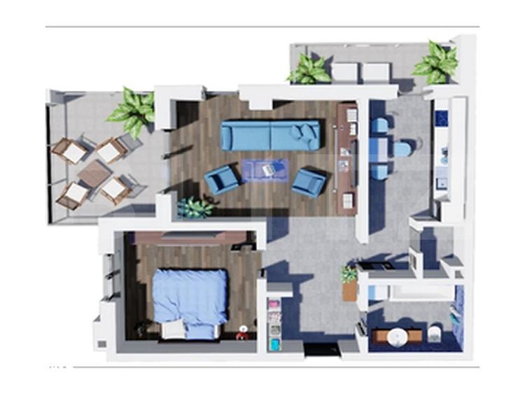 Apartament cu 2 camere în Tudor Vladimirescu