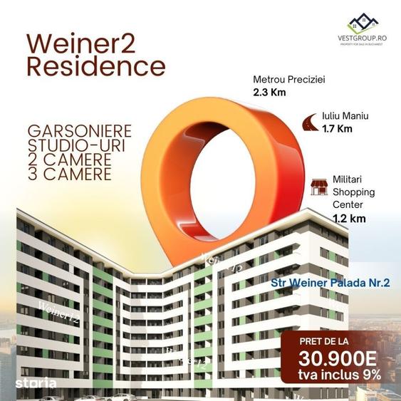Garsoniera Militari Weiner Residence Direct Dezvoltator Comision 0 - 2
