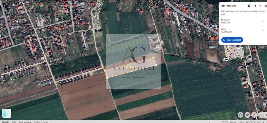 Teren Construcții intravilan de 10000 mp, în Balotești