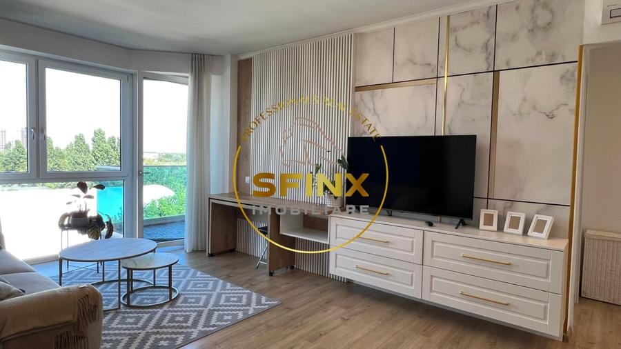 Apartament cu 2 camere semidecomandat, mobilat în Floreasca