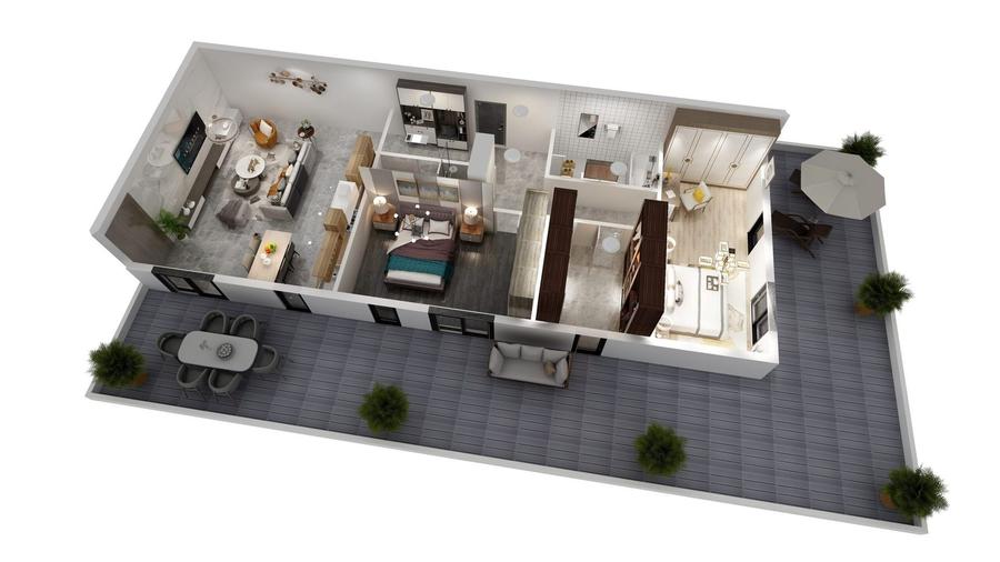 Apartament 4 camere, terasa 88mp, loc de parcare subteran. Comision 0%! - 1