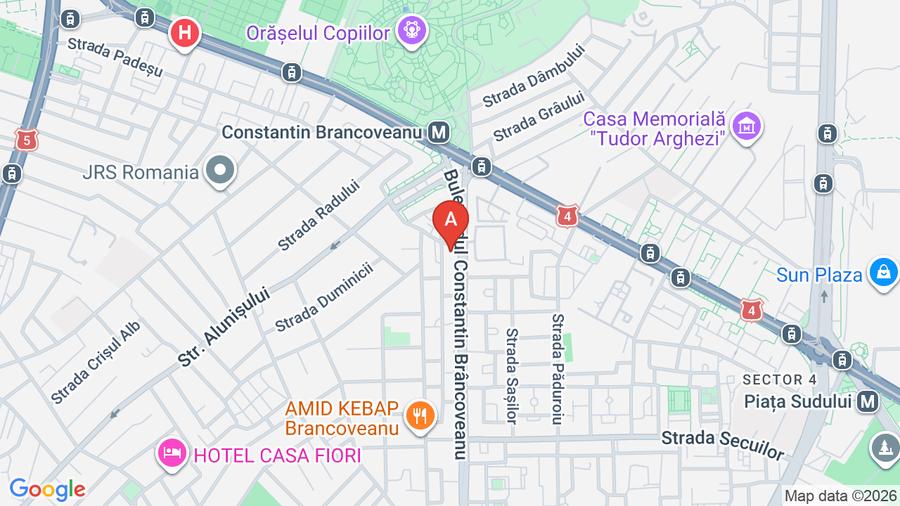 Apartament cu 2 camere decomandat în Brâncoveanu
