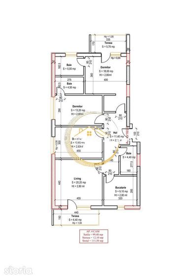 Apartament cu 4 camere decomandat în Theodor Pallady
