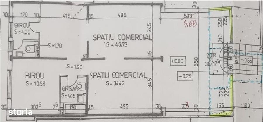 Spațiu comercial, de 108 mp, în Tudor