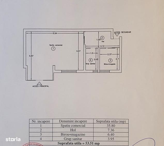Spațiu comercial, de 54 mp, în Tudor Vladimirescu
