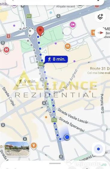 Apartament cu 2 camere decomandat în Universitate